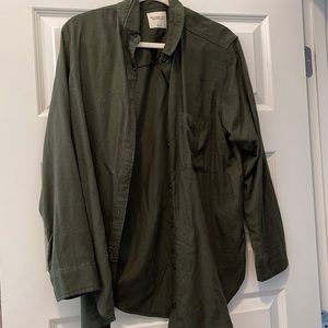 Abercrombie and fitch green button down